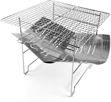 Camping Apparatuur Draagbare Vouwen Bbq Barbecue Grill Rvs Camping Kachel Firepit Outdoor Houtkachel Picknick 캠핑 type 2