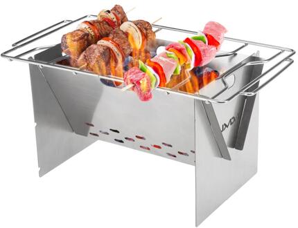 Camping Apparatuur Draagbare Vouwen Bbq Barbecue Grill Rvs Camping Kachel Firepit Outdoor Houtkachel Picknick 캠핑 type 5