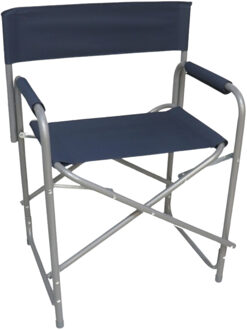 camping buiten klapstoel - donkerblauw - L46 x B60 x H80 cm