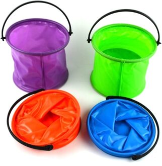 Camping Emmer Outdoor Speelgoed Opvouwbare Emmers Wastafel Draagbare Water Pot Kleine Emmer Plastic Vouwen Speelgoed Zand Oranje