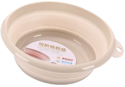 Camping Inklapbare Schotel Bad Wastobbe Wastafel Bespaar Ruimte Vouwen Wastafel Kom Faint geel