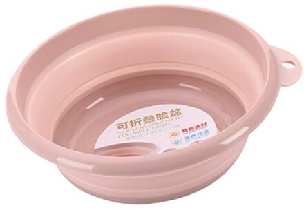 Camping Inklapbare Schotel Bad Wastobbe Wastafel Bespaar Ruimte Vouwen Wastafel Kom roze