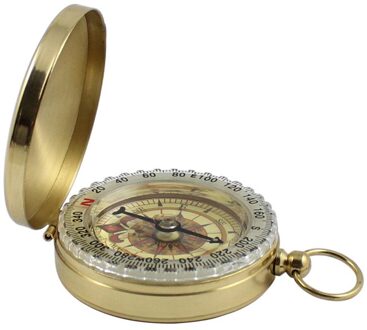 Camping Kompas Navigatie Wandelen Pocket Messing Gouden Kompas Draagbare Kompas Navigatie Voor Outdoor Activiteiten