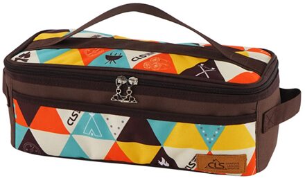 Camping Kookgerei Opbergtas Met Netto Zak Voor Classificatie Outdoor Reizen Draagbare Bagage Opbergtas kleurrijk