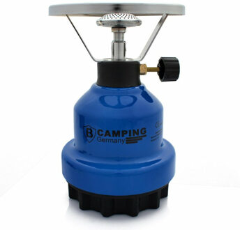 Camping - kookpit/kookstel - met gasbrander - blauw - 670 gram