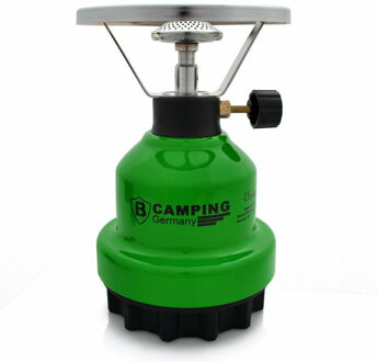 Camping Kookpit - kookstel met gasbrander - groen - 670 gram