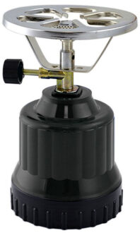 Camping kookstel - zwart - 18 x 12 x 12 cm - kampeer kookplaat