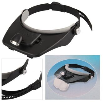 Camping LED Head Light Lamp Koplamp + Vergrootglas Vergrootglas