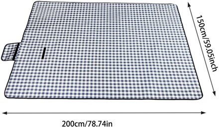 Camping Mat Plaid Vouwen Camping Matras Baby Klim Voor Outdoor Waterdichte Strand Picknick Deken Met Handvat Waterdicht Pad L zwart