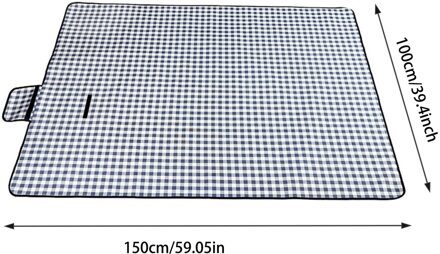Camping Mat Plaid Vouwen Camping Matras Baby Klim Voor Outdoor Waterdichte Strand Picknick Deken Met Handvat Waterdicht Pad S zwart
