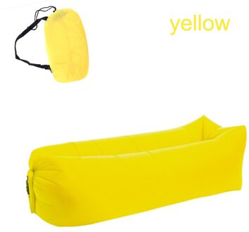 Camping Opblaasbare Sofa Lui Tas 3 Seizoen Ultralight Slaapzak Luchtbed Opblaasbare Sofa Lounger Trending Producten geel