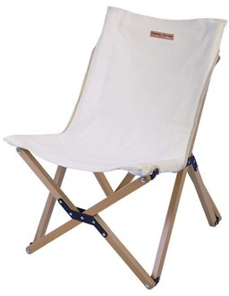 Camping Opvouwbare Houten Stoel Canvas Opvouwbare Draagbare Stoel Schetsen Leisure Retro Licht Kruk beige