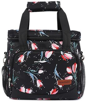 Camping Rugzak Koelbox Thermische Voor Bier Picknick Draagbare Voedsel Deur Koelkast Toerisme En Recreationout Lunch Zakken Vrouwen Black1