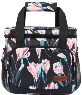 Camping Rugzak Koelbox Thermische Voor Bier Picknick Draagbare Voedsel Deur Koelkast Toerisme En Recreationout Lunch Zakken Vrouwen Black2