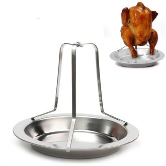 Camping Rvs Rotisserie Kip Houder Verdikte Duck Gebakken Kip Schotel non-stick Picknick Grill Keuken BBQ Gereedschap