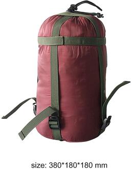 Camping Slaapzak Multifunctionele Compressie Zak Waterdichte Draagbare Reizen Diversen Tas Voor Outdoor Reizen Wandelen wijn rood