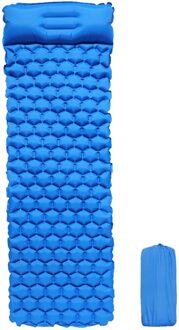 Camping Slapen Pad Lichtgewicht Zelfopblazende Air Matras Outdoor Picknick Strand Kussen Comfortabele Outdoor Tent Slapen Pad Blauw