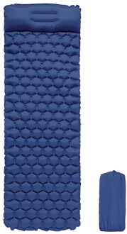 Camping Slapen Pad Lichtgewicht Zelfopblazende Air Matras Outdoor Picknick Strand Kussen Comfortabele Outdoor Tent Slapen Pad Marineblauw