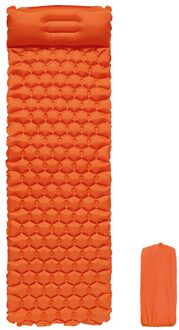 Camping Slapen Pad Lichtgewicht Zelfopblazende Air Matras Outdoor Picknick Strand Kussen Comfortabele Outdoor Tent Slapen Pad Oranje