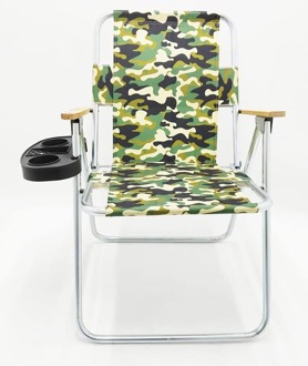 Camping Stoel Met Bekerhouder-Camping Stoel Ultralight Draagbare Opvouwbare Outdoor Vissen Stoel Wandelen Strand Picknick Leisure Equip groen