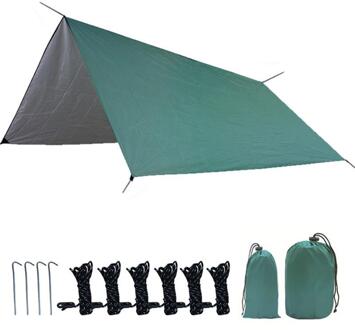 Camping Strand Zonnebrandcrème Vierkante Tent Outdoor Lichtgewicht Slapen Tent Opvouwbare H3CC groen