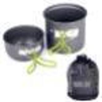 Camping Wandelen Picknick Kookgerei Koken Pot Kom Set Aluminium Outdoor Pot Mini Gasfornuis Sets Camping Wandelen