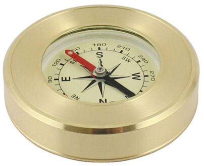 Camping Wandelen Pocket Messing Gouden Kompas Draagbare Kompas Navigatie Voor Outdoor Activiteiten Camping Survival