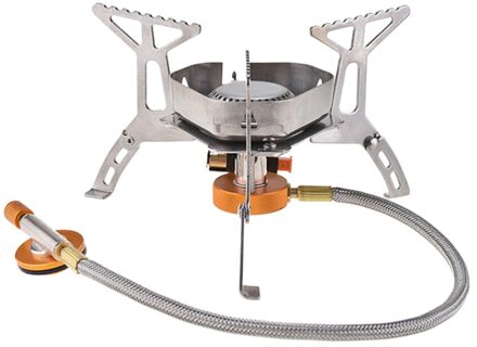 Camping Windscherm Brander Outdoor Draagbare Gasfornuis Pot Grill Vouwen Brander Elektronische Ontsteking Fornuis Outdoor Cooking Kamp