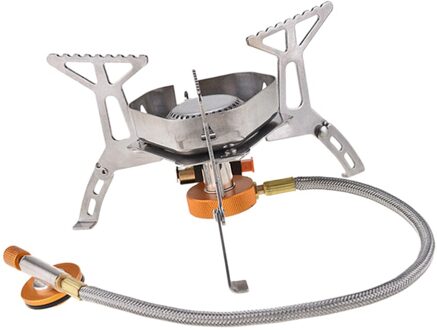 Camping Windscherm Brander Outdoor Draagbare Gasfornuis Pot Grill Vouwen Brander Elektronische Ontsteking Fornuis Outdoor Cooking Kamp