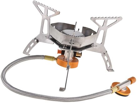 Camping Windscherm Brander Outdoor Draagbare Gasfornuis Pot Grill Vouwen Brander Elektronische Ontsteking Fornuis Outdoor Cooking Kamp