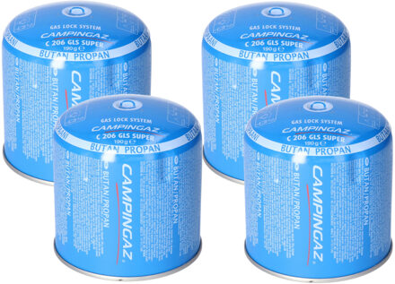 Campingaz Butaangaspatroon navulling - 4x - 190 gram - voor camping kookpit/kookstel