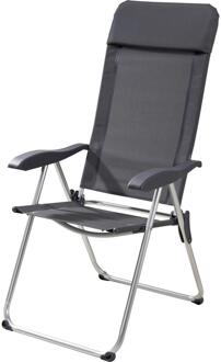 Campingstoel grijs 69x58x111cm