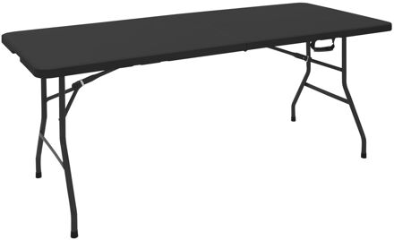 Campingtafel 180x74 cm Zwart Plastic ML-Design