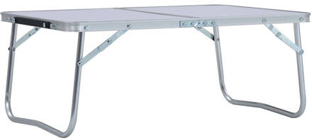 Campingtafel Inklapbaar 60x40 Cm Aluminium Wit