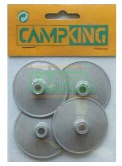 Campking Regenkapje 50 mm kunststof zak 4 stuks