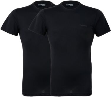 Campri Thermoshirt korte mouw (2-Pack) - Sportshirt - Heren - Maat L - Zwart