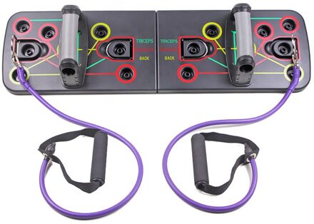 Campsle Multifunctionele S/H Vorm Stand Bar Push Up Rack Board Anti-Slip Body Building Indoor Home Fitness oefening Apparatuur Grijs