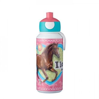 Campus My horse pop-up drinkfles - 400 ml Multikleur