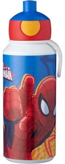 Campus Ultimate Spider-Man pop-up drinkfles - 400 ml Rood#Blauw