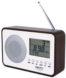 Camry CR 1153 - Wekker radio - digitaal Bruin