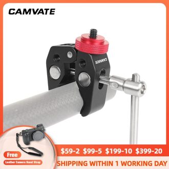 Camvate Camera Universal Super Krab Klem Met 1/4 "-20 To1/4"-20 Schroef Converter Voor dslr Camera/Monitor Fotografie Accessoires