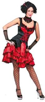 Can Can Toppers kostuum Rood - Zalm