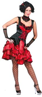 Can Can Toppers kostuum Rood - Zalm