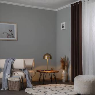 Can NT-134 tafellamp, goud, halfronde kap goud, zwart