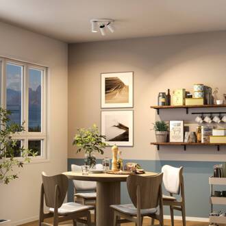 CAN TILT plafondspot, wit, Ø 23 cm, 3-lamps, metaal, GU10