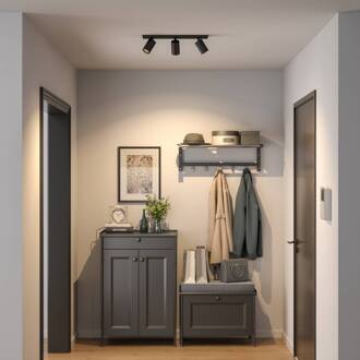 CAN TILT plafondspot, zwart, 48 x 9 cm, 3-lamps, metaal GU10