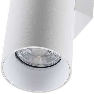 CAN wandlamp, wit, 2-lamps, hoogte 22 cm, metaal, GU10