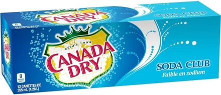 Canada Dry - Club Soda 355ml 12 Blikjes