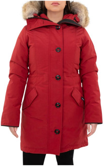 Canada Goose Rode Rossclair Parka Jas Canada Goose , Red , Dames - S
