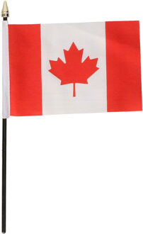 Canada mini vlaggetje op stok 10 x 15 cm